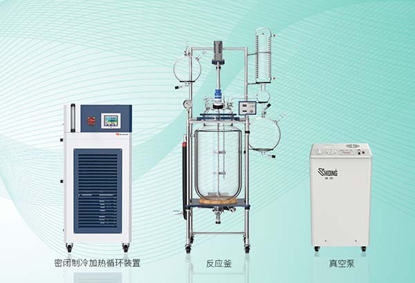 中试级玻璃反应釜配套循环水真空泵