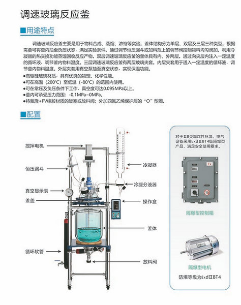 高硼硅玻璃反应釜