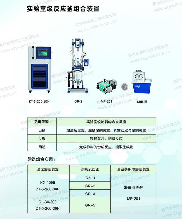 桌面台式玻璃反应釜组合装置